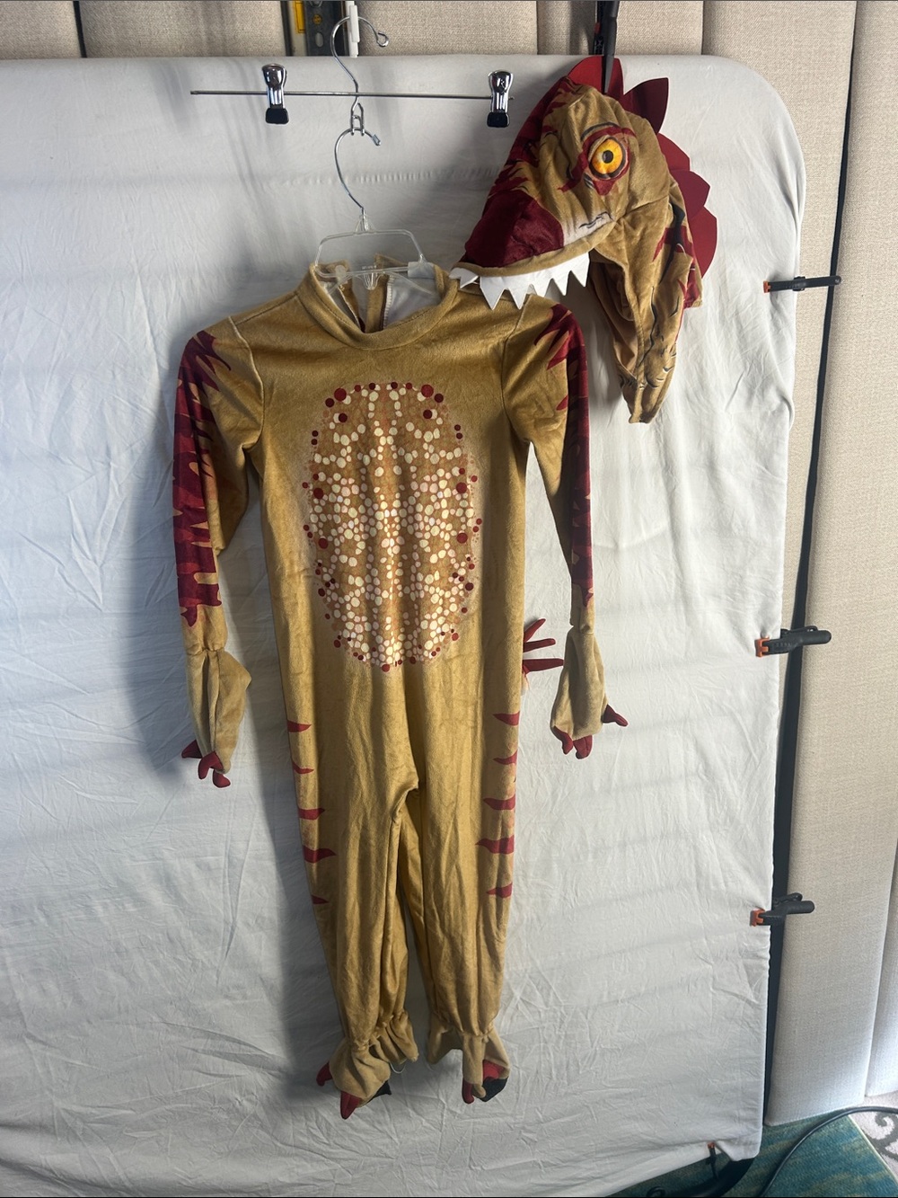 Spirit Gold and Maroon Dragon Costume with Hood